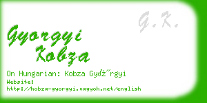 gyorgyi kobza business card